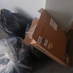 dismantled sofa and some bags dismantled sofa, some cardboard and 10bin bags E11 - removed for £125