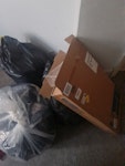 dismantled sofa and some bags dismantled sofa, some cardboard and 10bin bags E11 - removed for £125
