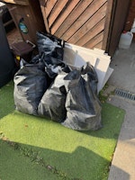6 bags rubble, offcuts board collected by Eco Clean&Fresh