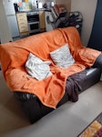 2 x sofas I think 3 seat sofa us reusable GU23 - removed for £140