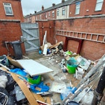 Rubbish + Plastering waste Waste from home renovation. Wood, plastering waste and general waste from ripping out and replacing rooms. All in back garden which opens on to a back terrace street with easy access. BL1 - removed for £300