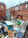 Rubbish + Plastering waste Waste from home renovation. Wood, plastering waste and general waste from ripping out and replacing rooms. All in back garden which opens on to a back terrace street with easy access. BL1 - removed for £300