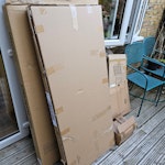 Cardboard, vacuums, trash We have amassed quite a bit of cardboard, as well as a bit of mixed recycling and two vacuums (in working order). We also have about 5 bags of just plain old regular trash. This is all to be removed SW19 - removed for £65