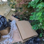 Pallet and solar rubbish pallet and solar installation rubbish inc cardboard and elect etc NW2 - removed for £75