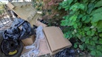 Pallet and solar rubbish pallet and solar installation rubbish inc cardboard and elect etc NW2 - removed for £75