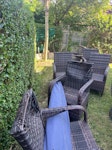 Broken garden furniture 6 broken garden chairs and a broken table. NG9 - removed for £80