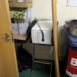 Shop Removal • Old carpet
• Microwave
• Part of a old counter top
• X2 broken stools
• 1 broken chair
• Open bag of easiful left by workers NG1 - removed for £180