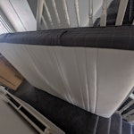 Double mattress Ikea HÖVÅG pckt spr matt 140x200 medium firm, used NW6 - removed for £55