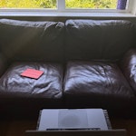 2 & 3-seater sofas + mattress 1 unit 2-seater leather sofa and 1 unit 3-seater leather sofa. 1 queen mattress NW3 - removed for £240