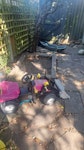 Old broken garden bits Old garden waste, a broken slide and some broken tables and chairs. ME1 - removed for £115