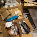 Boxes packaging junk Boxes and packaging, NOT the furniture
A medium sized black bin (not shown) TW10 - removed for £80