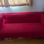 Sofa, used as new Measurement: 180cm x 90cm x 55cm
Red blanket not included
Clean and in good shape TW8 - removed for £95