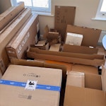 cardboard boxes empty cardboard boxes. e.g Tv box, table box SW19 - removed for £80