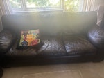 Two leather sofas Two leather sofa - one two seater sofa bed and one three seater sofa TN4 - removed for £150