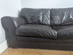 2 sofas 1 X 3 seater leather sofa bed & 1 X 2 seater leather sofa WA10 - removed for £140
