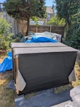 Recycling, bed, office chair X1 divan bed (2 parts, headboard and 2 inner drawers )

X1 office chair 

X1 flat screen TV packaging box 

X1 packaging tube 

X1 car boot load of unpacked storage boxes TW2 - removed for £125