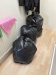 4 XL black bags / household 4 x XL black bin bags. Not too heavy. On 2nd floor flat, no stairs SW4 - removed for £65