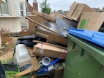 cardboard box and rubble cardboard boxes and plastic SE18 - removed for £150