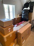 Empty boxes (10-15) + bags 10-15 Mid to large size empty cardboard boxes and packing material. 3-4 bin bags of soft plastics. KT2 - removed for £150