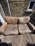 2x two seater sofa 2 old two seater sofas, wil be out the front of the house, where there is also street parking. SW19 - removed for £120