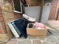 Crib, box spring and box collected by Pat Smith Environmental Ltd