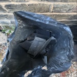 Scrap from roof and carpet Five bags of scrap metal and roof material left by contractors after a roof repair. Bags are a little split, so caution needed. Also an old carpet which doesn’t look reusable. SE26 - removed for £40
