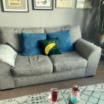 A large two seater NEXT sofa I’m on ground floor in the large Victorian buildings made by two buildings. We have double sized hallway and entrance with high celling. Easy to park as well. CT9 - removed for £70
