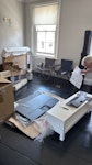 20 cardboard boxes 20 flat pack cardboard boxes and tv box W11 - removed for £100