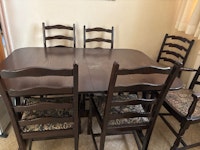 Table and chairs collected by Advance Waste