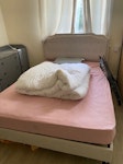 double bed and mattress the bed is just on the 1st floor, close to the doorstep HD5 - removed for £130