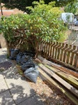 wood posts/fencing. 6 bags wood posts/fencing. 6 bags CR2 - removed for £90