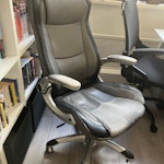 2 broken office chairs 2 broken office chairs. One is missing one arm rest and the other is missing a wheel. W1 - removed for £40