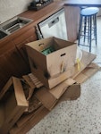 boxes and packing cardboard boxes and packaging N10 - removed for £50