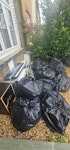 Household waste mainly bagged Household waste mainly bagged. Approx 20 bags. Some loose inc heavy exercise bike. In 2 places, front garden and rear alleyway. Access to rear through a side gate parking is not easy as very near to a station. Please ensure you are aware that there is an alleyway to get to some of it and please make sure you are aware that making is at a premium. No builders rubble just household DA8 - removed for £200