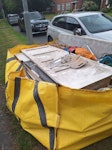 old kitchen Ripped out old kitchen small amount of rubble, old camp bed, general waste LS8 - removed for £300