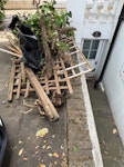 wood fencing and garden waste wooden fencing and garden refuse W14 - removed for £75
