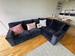 beds, sofa, table, mattresses 1 double divan bed, 1 king divan bed, 1 double mattress, 1 king mattress, 1 glass coffee table, 1 dining table + bench, 1 corner sofa (in 2 parts) N5 - removed for £0
