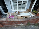 Post Refurbishment Rubbish collection of rubbish that builders left after refurbing the bathroom and other parts of the house. includes old sink and bath. lots of cardboard etc. E17 - removed for £125