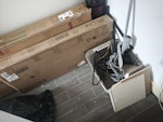 Furniture packaging Moslty cardboard packaging from new furniture, some bags of styrofoam and a few crutches CV32 - removed for £80
