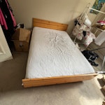 Double bed and mattress Double bed and mattress to be collected from 1st floor flat. Perfectly good to still use. NE3 - removed for £60