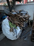 Fencing and garden waste Garden rubble and wooden fencing broken down SW17 - removed for £150