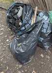 4 bin bags 4 bin bags of tarp, dust covers, old trampoline netting, used plastic. NW3 - removed for £40