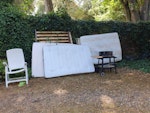 Dismantled frame x 2, matt x2 Dismantled bedframe x2
(Of which 1 wood, 1 metal)
2 mattress
Dismantled drawers
(Which are wood) HA7 - removed for £150