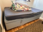 single bed side lift & storage Bed and  mattress to be removed KT3 - removed for £76