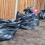 8 bin bags old turf and soil. 8 bin bags full of old turf and soil. SK9 - removed for £190