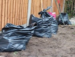 8 bin bags old turf and soil. 8 bin bags full of old turf and soil. SK9 - removed for £190