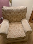 3 seater sofa 2 armchairs 3 seater sofa 2 armchairs bought in 1987 before fire safety regs. good quality. Romo fabric LS17 - removed for £145
