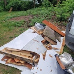 Timber, insulation, materials Ripped out a van conversion, so its scrap timber, some wool insulation (alot of which can be reused) other sheet materials and some parts i.e. the sink. Couple more bags than in the pic SW2 - removed for £120