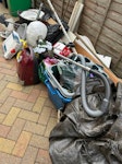 garage rubble and rubbish Garage and garden clear up of random shelves, pots, boxes, rubble and some electrical items TW12 - removed for £90