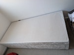 Single divan bed I have a single divan bed and a double bed frame which is taken apart for collection. No mattresses PO8 - removed for £70